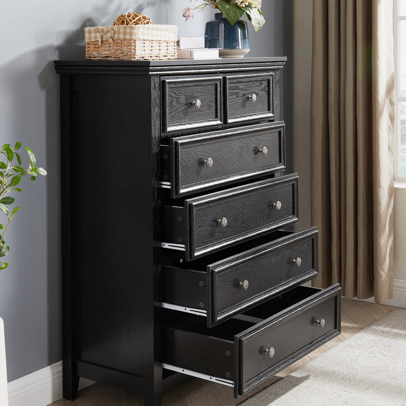 Modern 6 Drawers Dresser 6 Drawers Cabinet,Chest of Drawers Closet Organizers
