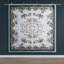 Édredon floral avec rembourrage - Double / grand 5 pièces et bordures sarcelle-118740055