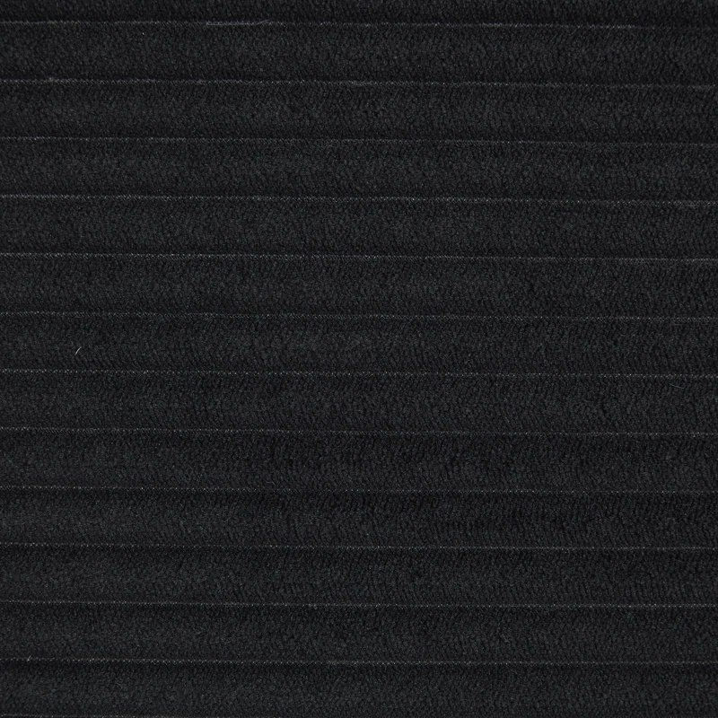 2 Seater Corduroy Loveseat, Black Corduroy