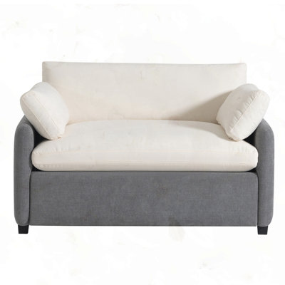 Oversized Chenille Single Sofa