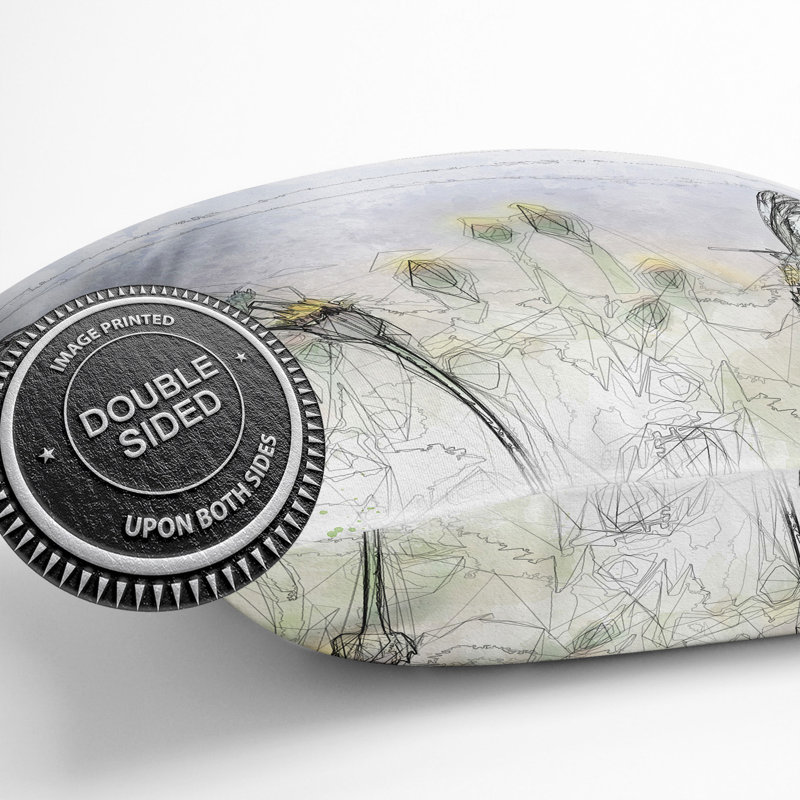 Square Throw Cushion, 40cm H x 40cm W x 15cm D