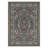 Allendale Aura Floral Peacock Machine Washable Grey / Brown Indoor Area Rug with Non-Slip Backing-1965863056