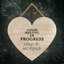 Coven Meeting Wooden Heart Plaque