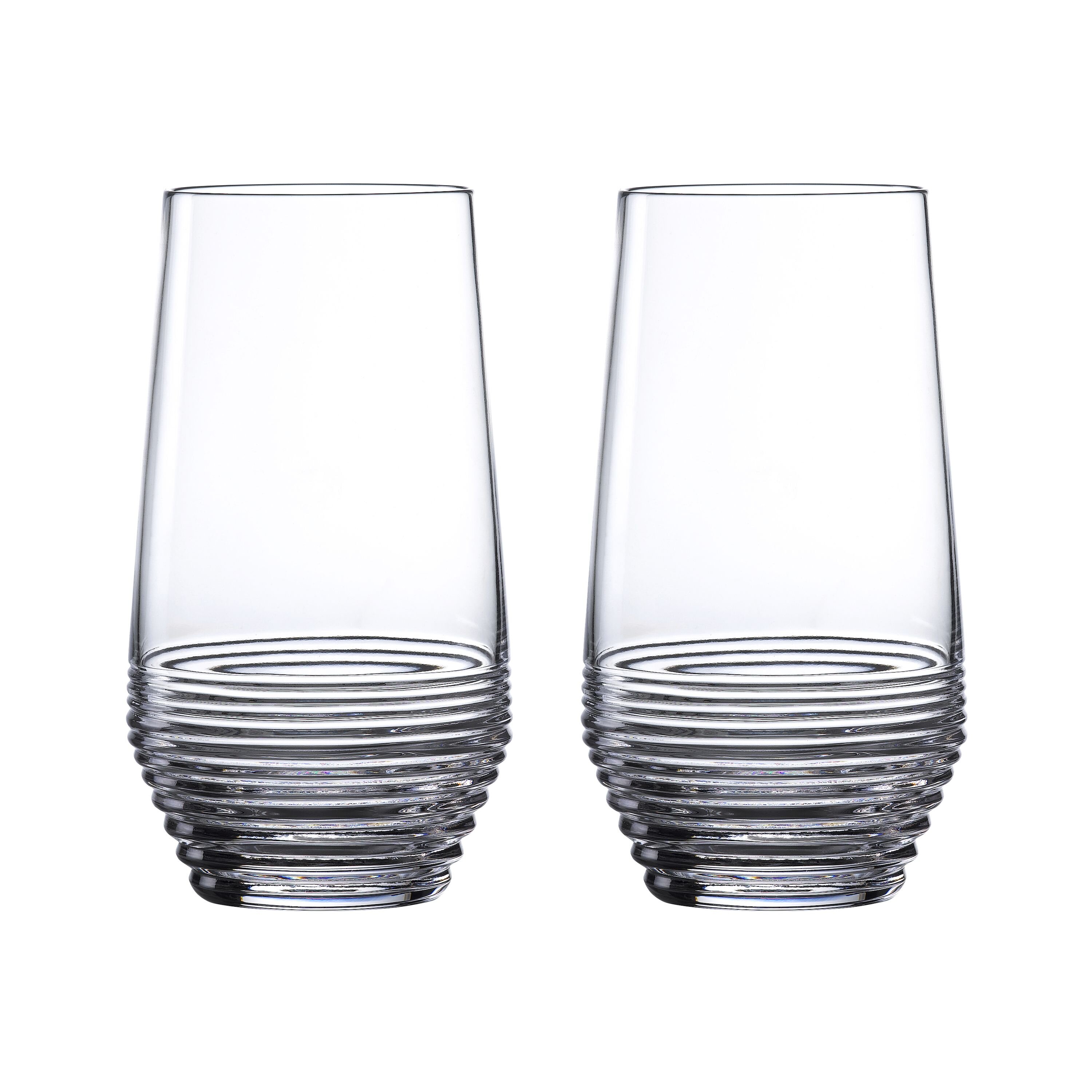 Swirl Crystal Highball Glasses Set of 6