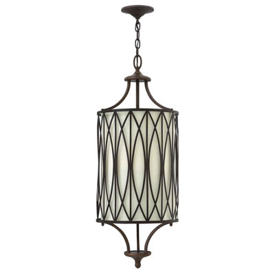 Bartholomew 3 - Light Victorian Bronze Cylinder Pendant
