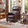 28'' Wide Classic and Luxury Top Grain Genuine Leather Push Back Recliner