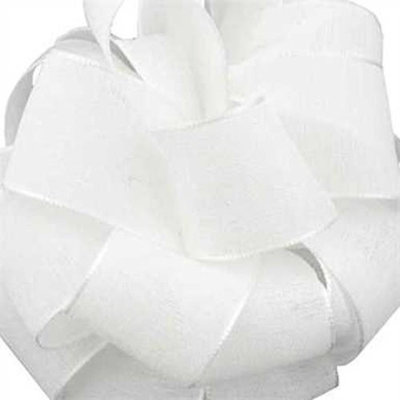 1.5in(s) X25Yds White Teagan Ribbon