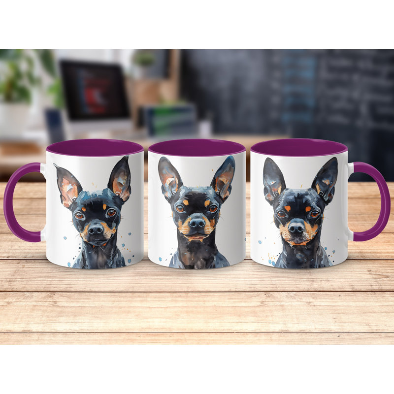Miniature Pinscher Design 11oz Coffee Mug, 2