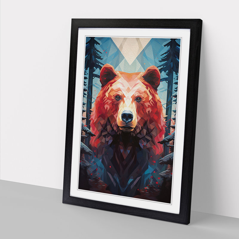 Single Picture Frame Print on Wood, Black Framed, 64cm H x 46cm W