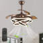 Heighton 36'' Retractable LED Ceiling Fan with Remote and Light Kit DC Motor 6 Speeds-1089600431