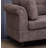 Dark Brown Fabric With Flared Arms Sofa
