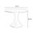 Black Round Solid Wood Dining table-1015780849