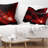 Dark Red Vector - Abstract Printed Pillow