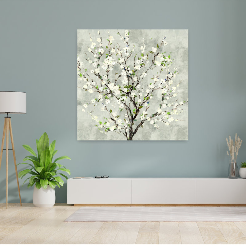 Bloom, arbre, délicat, nature, abstrait, art printanier, H 48 po x l 48 po