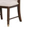 Ensemble de 2 chaises d'appoint de salle à manger Raam, coussins crème, brun cerise foncé