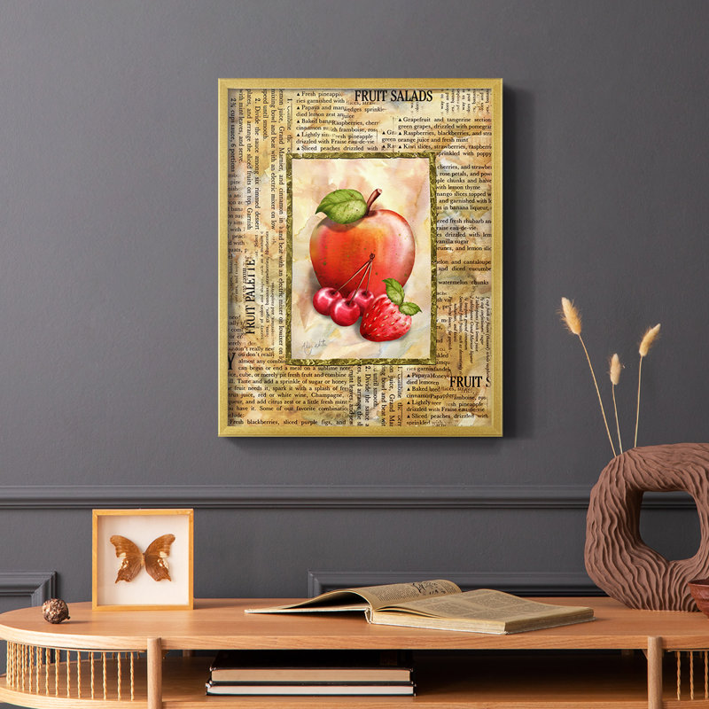 Mixed Fruit I Framed Print - Solid Wood, 10" H x 8" W