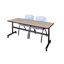 Table de nidification Nickls, 2 chaises empilables-32668119-32668132