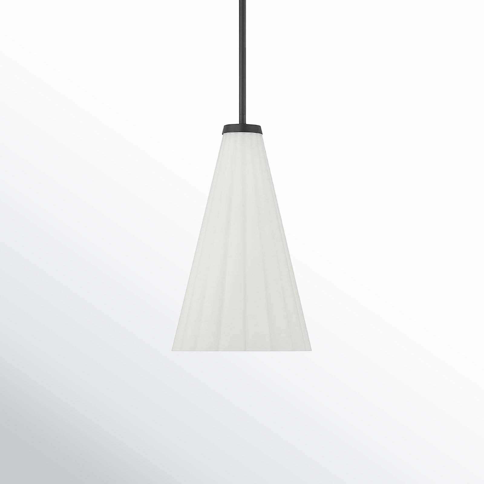 Keili Single Light Pendant, Matte Black
