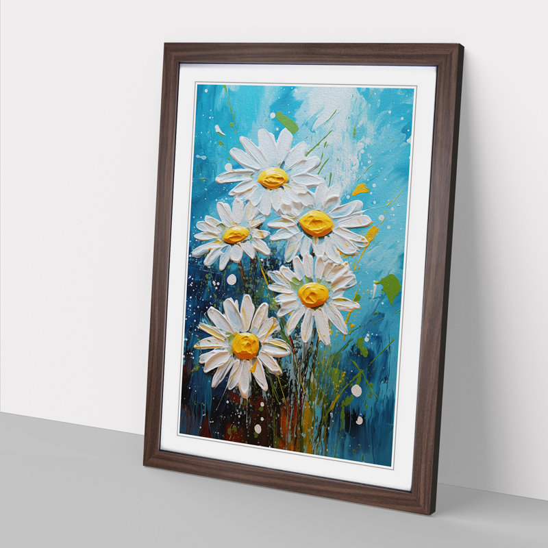Single Picture Frame Print on Wood, 34cm H x 25cm W, Walnut Framed