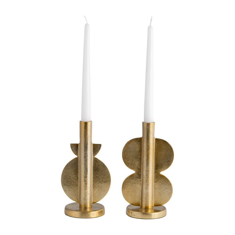 Modern Brass Metal Candleholders
