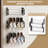 Hanging Shoe Rack For Rv Organization And Storage, 3 Pack Wall Shoe Rack With Sticky Adhesive Strips Slim Shoe Rack, Shoe Holder Space Saving Wall Mount Shoe Rack For Camper Shoe Shelf Black