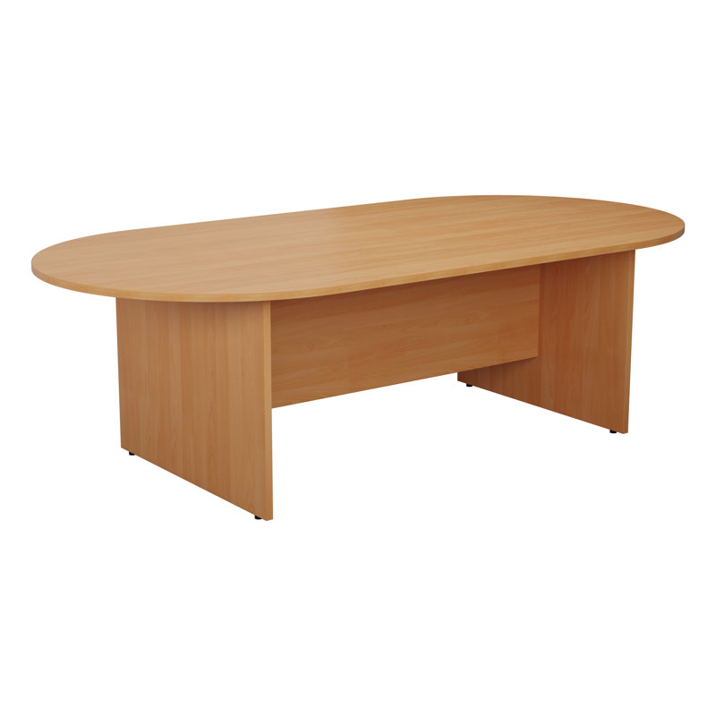 Buariki Oval Conference Table, H73 x L180 x W100cm, Beech