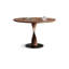 Table de salle à manger ronde en bois massif brun noisette-119467285