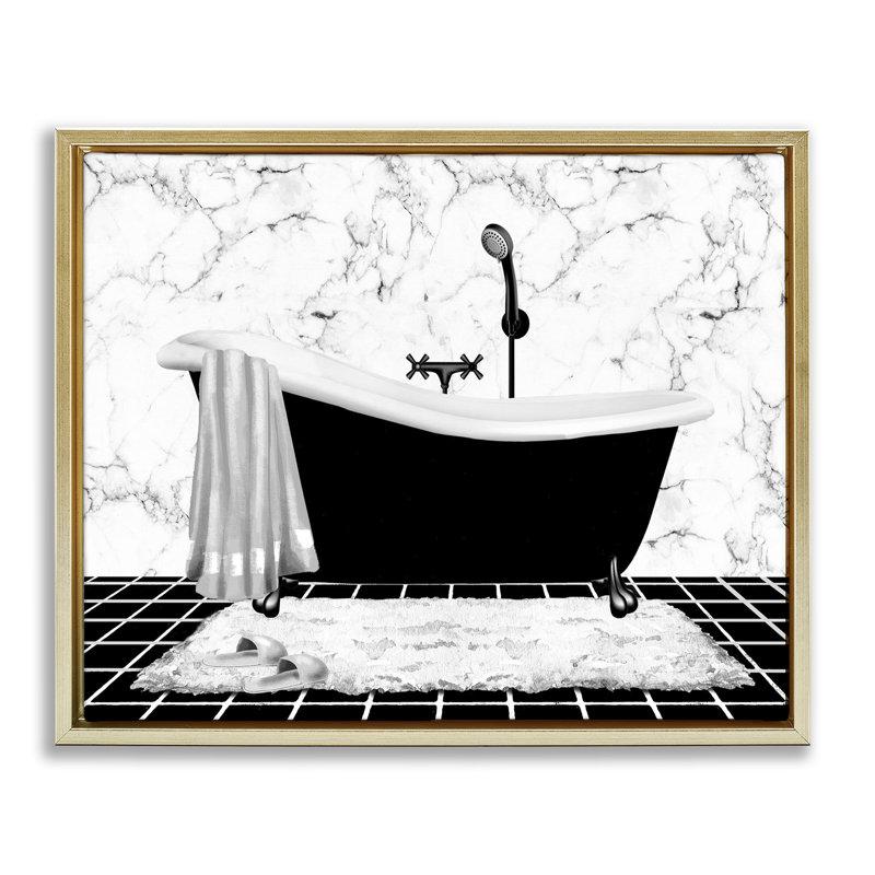 Art mural marbré sur toile flottante à motif marbré par Conrad Knutsen, Cadre flottant métallique doré, H 25 po x l 31 po