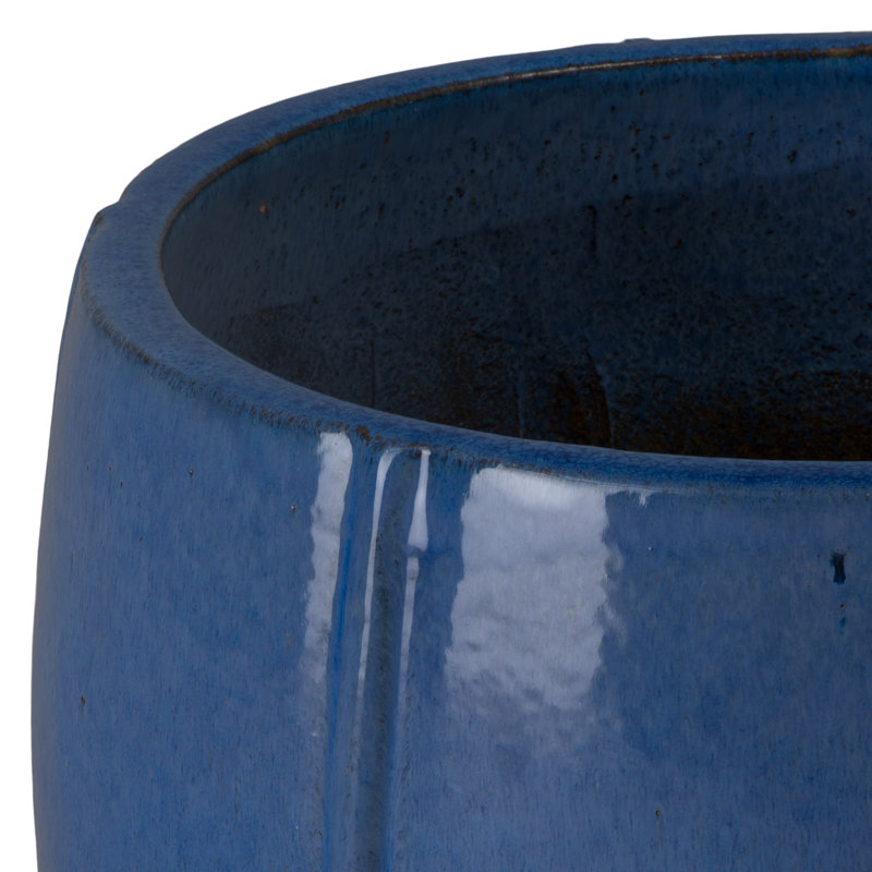 CREST PLANTER, SNOW, Blue, 16.5" H x 16.5" W x 16.5" D