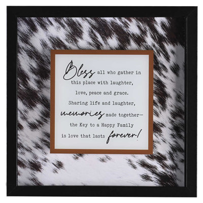 Framed Wall Art Bless All Who Gather