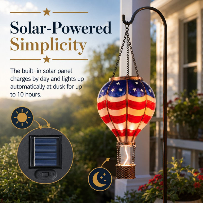 Solar-powered Hot Air  Lamp