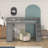 Gerld Twin Loft Bed with Built-In Stairs-1775881856