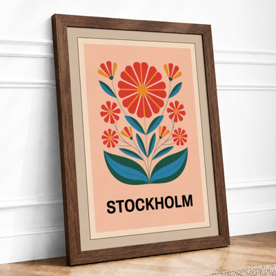 Stockholm Blossom Scandinavian - Framed Print