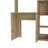 Logan Light Oak Finish Desk With Five Cubbies And Multiple Shelves For Organized Workspaces-875077384