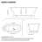 58.87'' x 31'' Freestanding Acrylic Bathtub