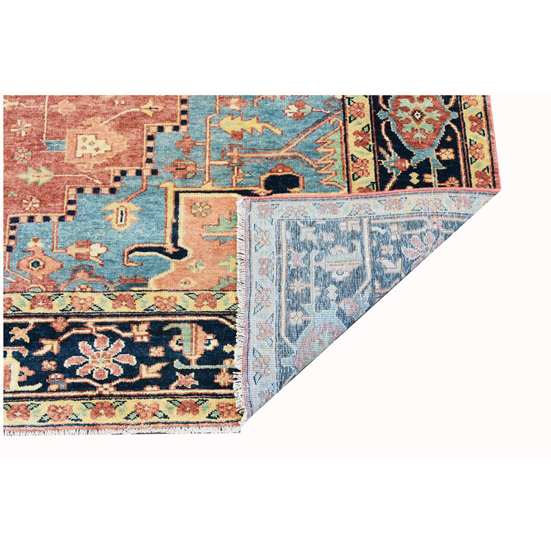 Hand Knotted Wool Oriental Area Rug, Rectangle 10' x 14'