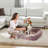 Elle Printed Microsuede Cuddler with Plush Center
