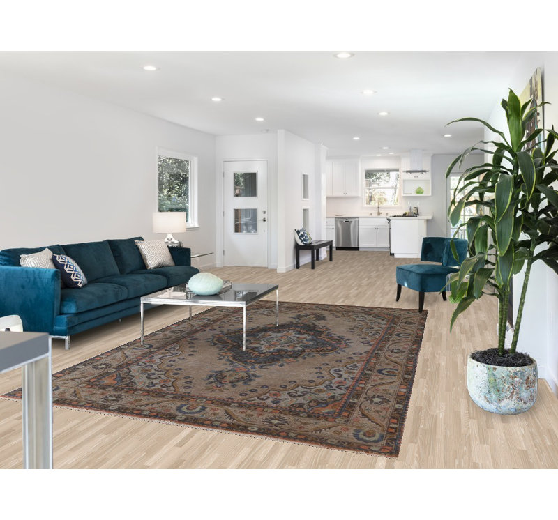 Tapis traditionnel brun sur-teint 6 x 10