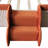 Full Size Velvet Upholstered Daybed With Stairs & Gas Lift Storage Ottoman, Contrast Color, Padded Guardrails, Brown+White-1933615919-1933615917