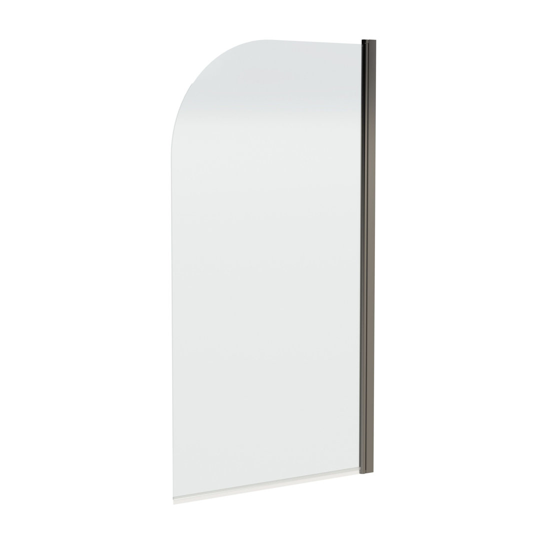 Nuie Round Bath Screen - 6mm Glass - Silver Finish - NSS17 - Image 2