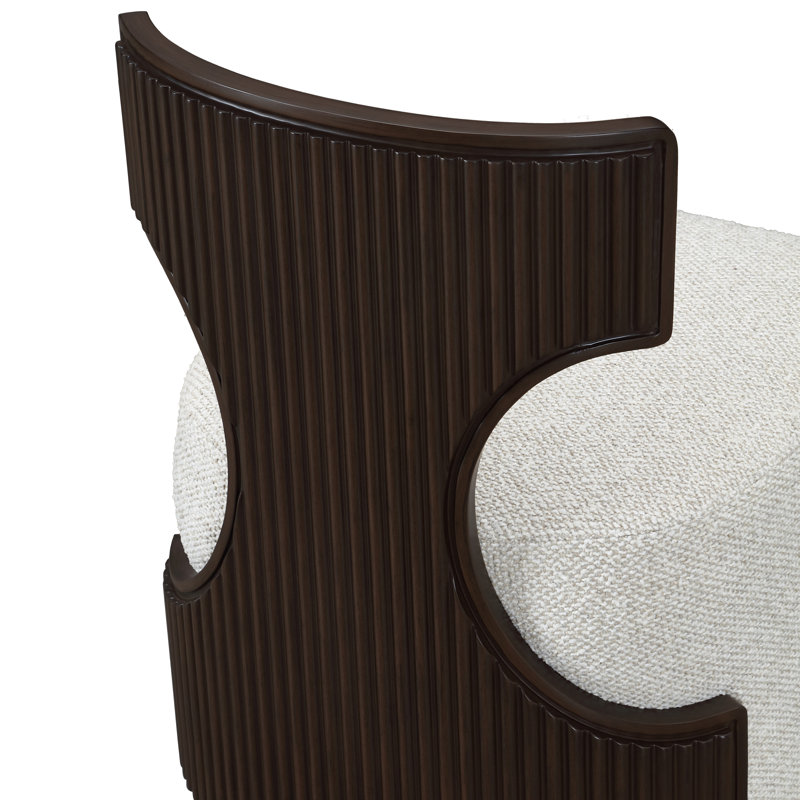 West Kensington Vanity Chair, Espresso Wood