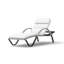 Ensemble de chaise longue de patio en aluminium avec coussins Fionnula-70851122
