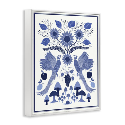  Art de giclée de Woodland Blue Folk par Darlene Seale