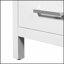 Meuble-lavabo moderne de 18 pouces avec lavabo en céramique, tiroirs à fermeture en douceur et organisateur de porte, tiroir de séparation et patins réglables en plastique - solution de rangement compacte pour les espaces étroits-71896351