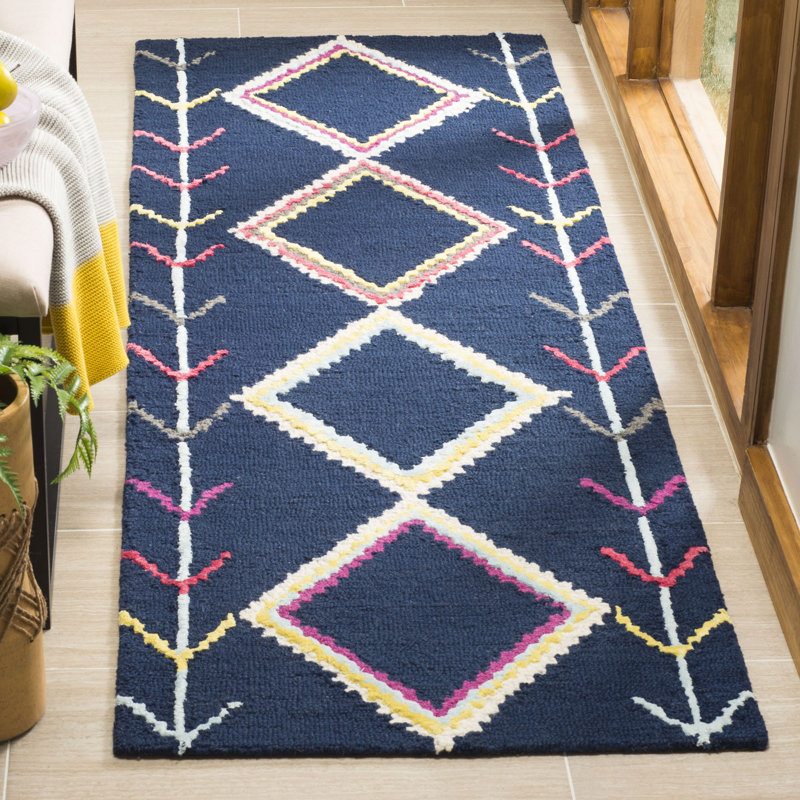 Tapis en laine touffeté à la main Derose, Rectangle 2 pi 6 po x 4 pi