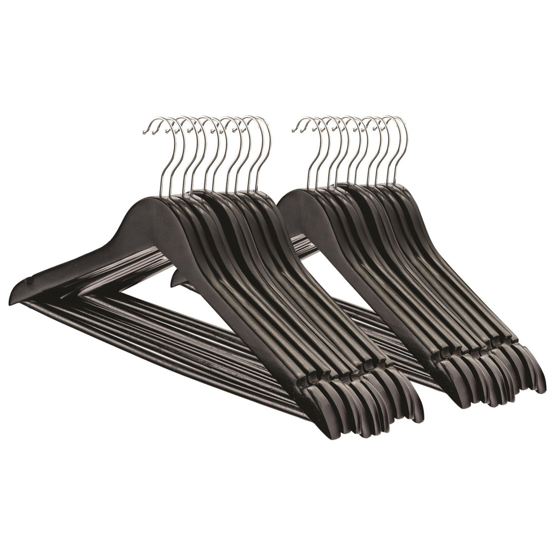 Harbour Housewares - Strong Wooden Clothes Hangers
