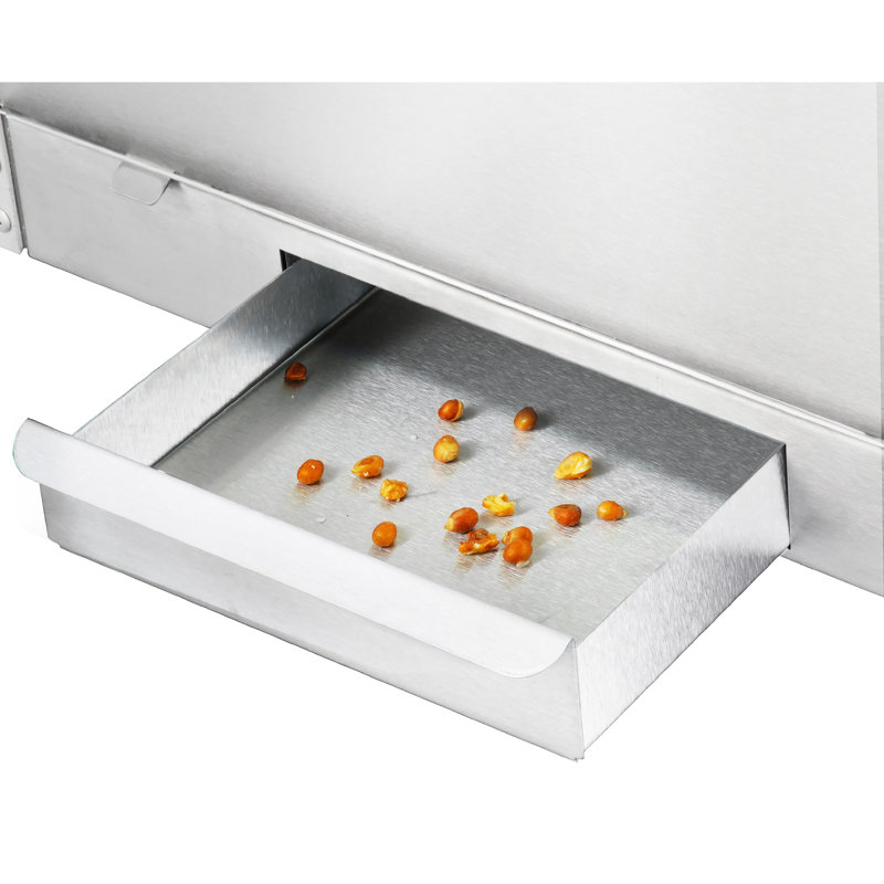 Top Star Popcorn Machine - 12oz Stainless-Steel Kettle, Reject Kernel Tray, Warming Light, and Accessories by Great Northern Popcorn (Red and Yellow)