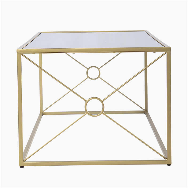 Mirror-Top Cocktail Table