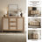 51.57'' W 3-Drawer And 2-Door Rattan Sideboard With Adjustable Shelves-950555920