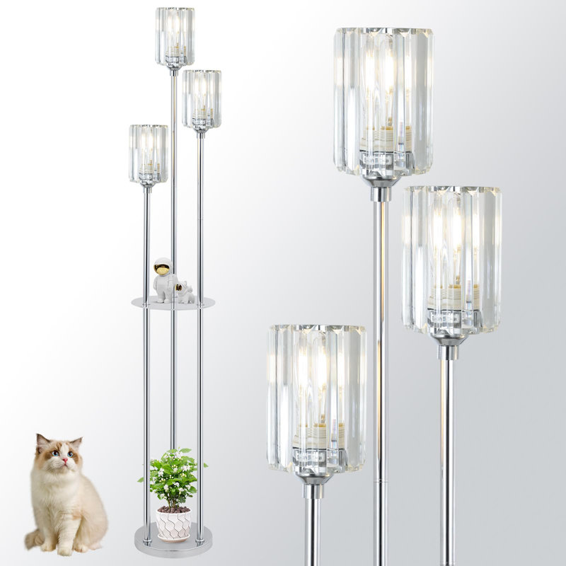 Benaim 168cm Tree Floor Lamp, Chrome